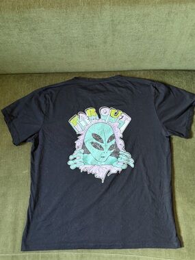 Alien Graphic Short Sleeve Tee - Black